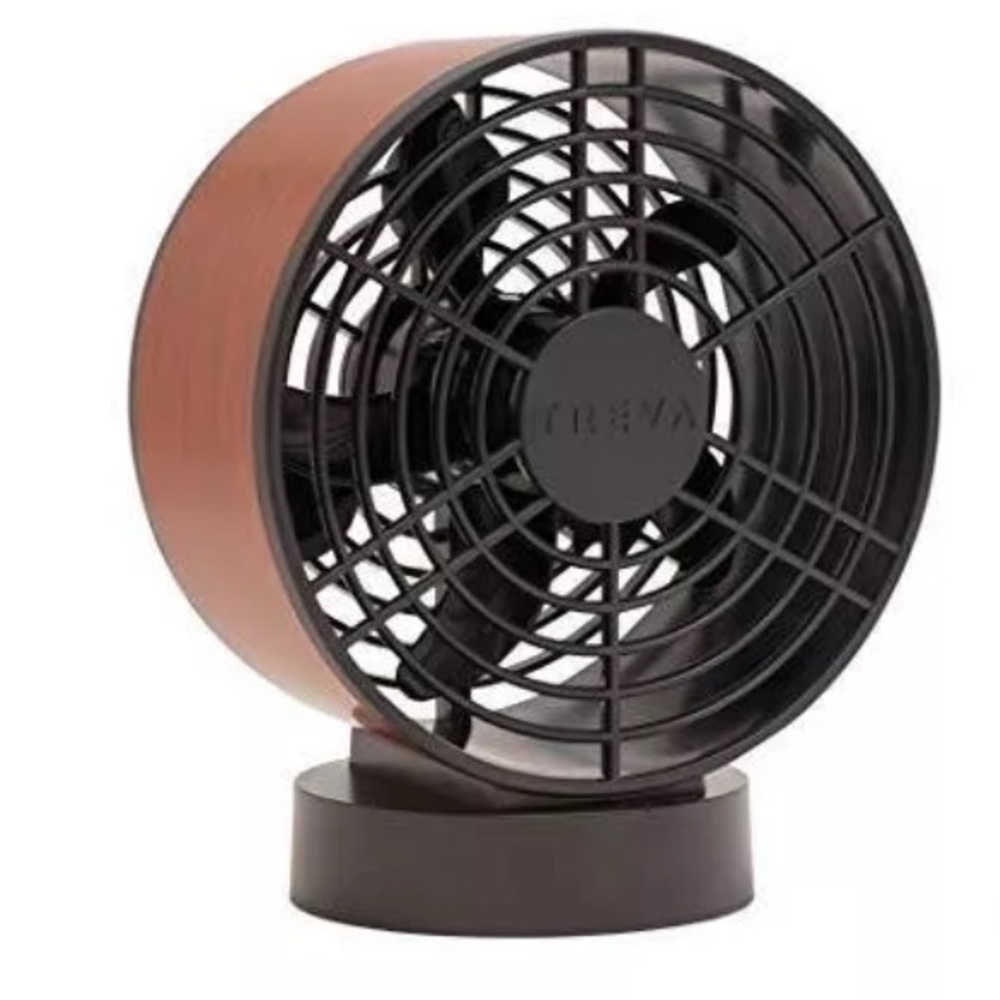 Treva 5" Portable Desk Fan USB or Battery Operated Use at Camping, Work, Park